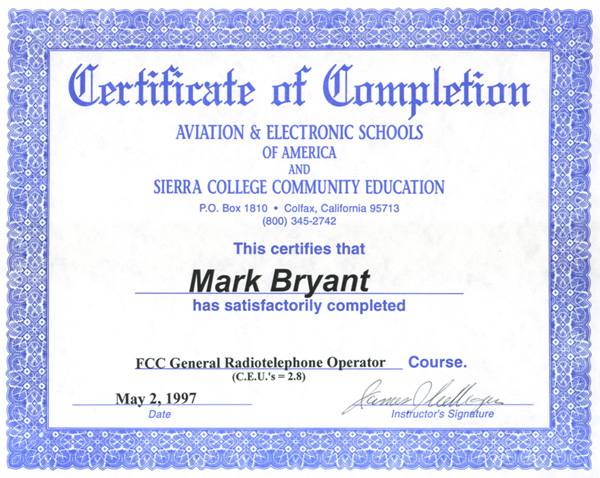Training recognition
