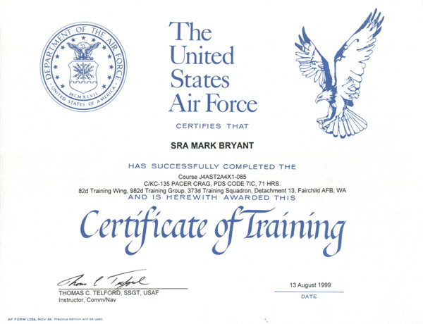 Training recognition