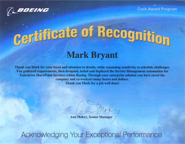Recognition